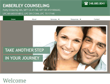 Tablet Screenshot of emberleycounseling.com